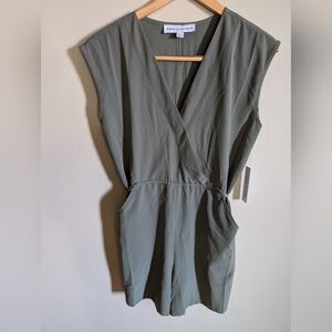 NWT Emma & Michele sage green romper (S)